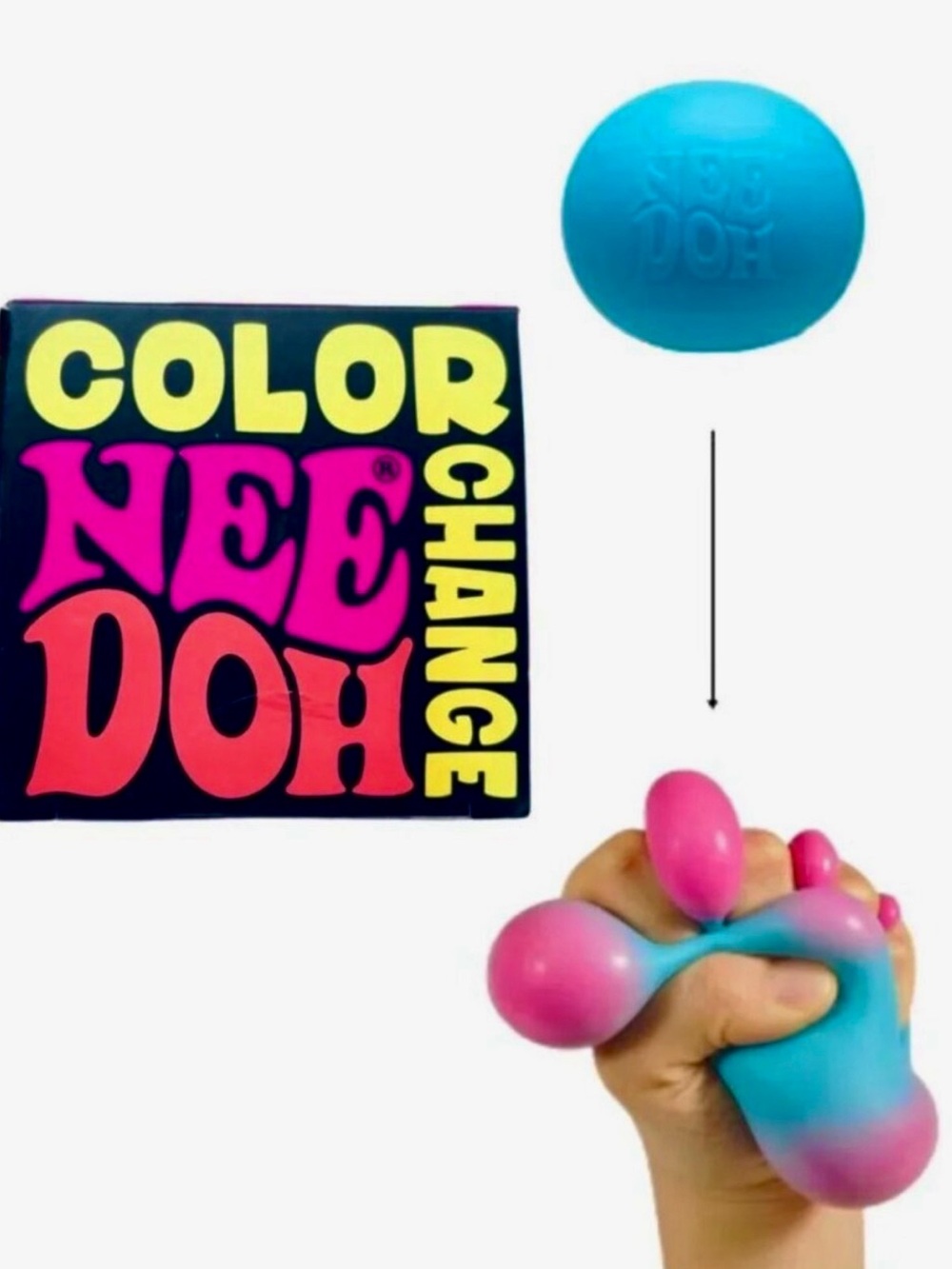 π Schylling Color Changing NeeDoh Sensory Fidget Toy β Blue | NEW π - Picture 1 of 8